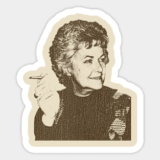 VINTAGE  -    Bea Arthur Smoker Sticker